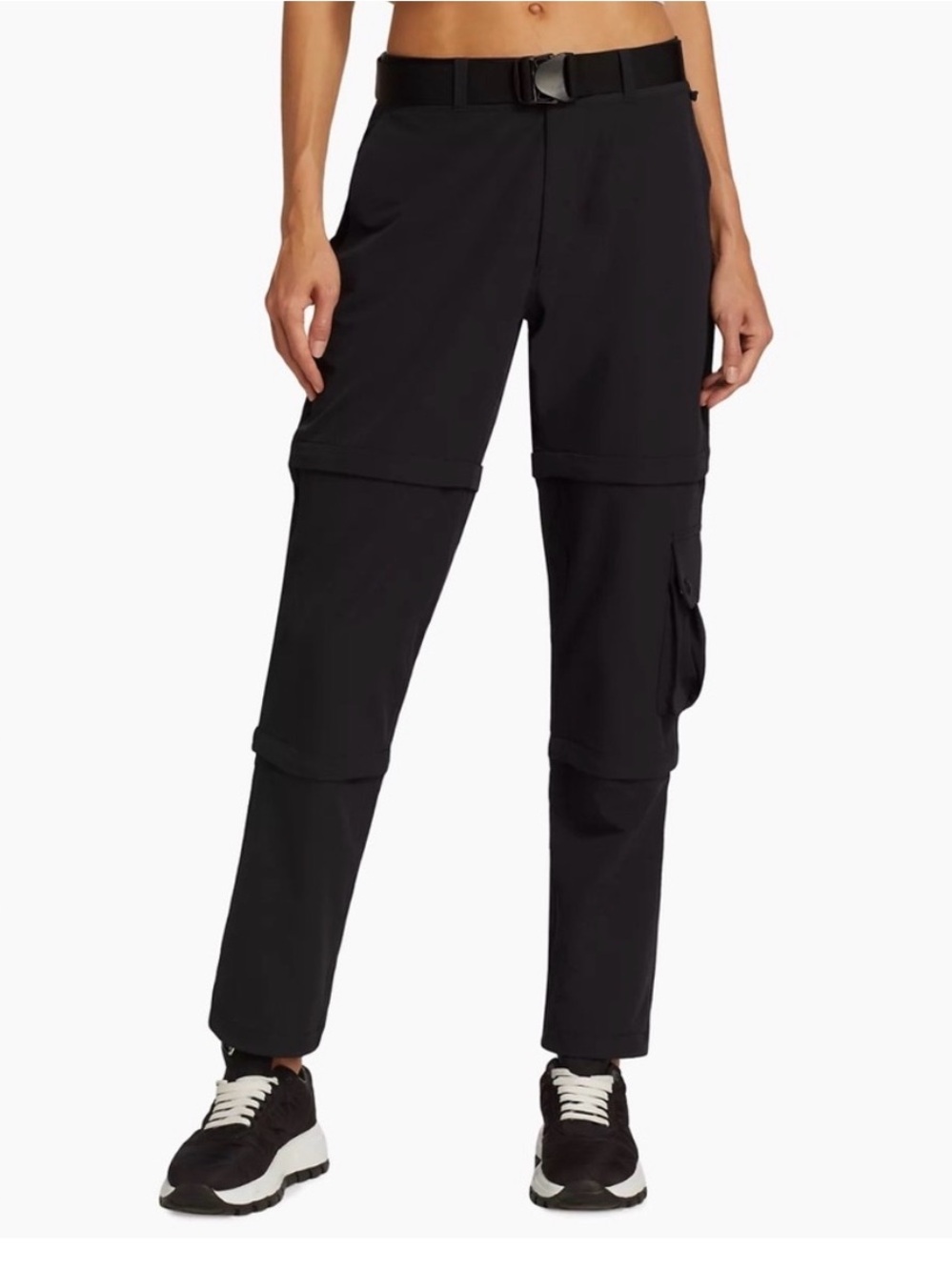 Outdoor Voices Convertible Cargo Zip-Off Pants - Black
